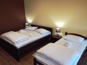 Ein Bett oder Betten in einem Zimmer der Unterkunft Salaš Farma 47-Miris Dunja