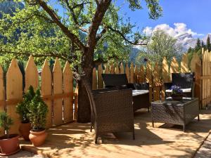A garden outside Villa Alba