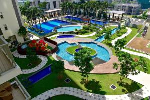 an overhead view of a pool at a resort at On 320 Apartment in Colombo