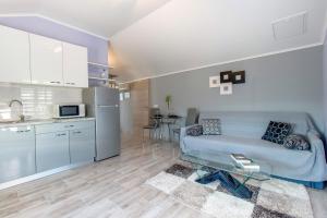 Kuchyň nebo kuchyňský kout v ubytování Apartman Leon & rent a quad
