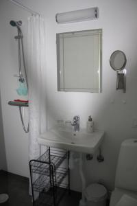 Koupelna v ubytování Wramsta B&B