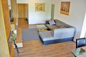 Ein Sitzbereich in der Unterkunft Apartment am Römerkreis