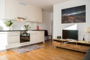 Kuchyň nebo kuchyňský kout v ubytování Ferienwohnung Fionas 267