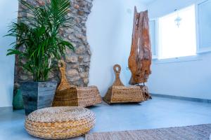 Posezení v ubytování Blancos Rooms Hotel