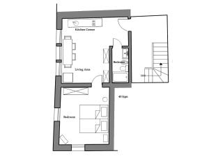 The floor plan of Ca' Badoer Frari
