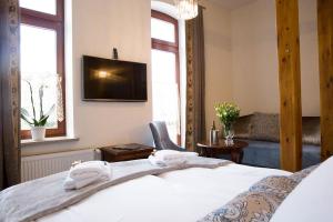 Postel nebo postele na pokoji v ubytování Villa Mistral