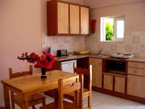 Кухня или мини-кухня в Marinos Apartments
