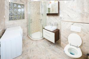 Kúpeľňa v ubytovaní Apartmány Nad Rybníkem