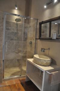 Koupelna v ubytování B&B Il Molinello