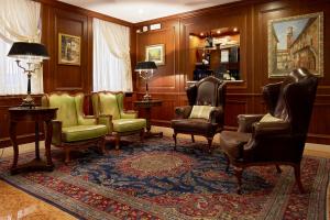 Uma área de estar em Albergo Mazzanti