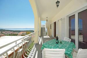 Balkón nebo terasa v ubytování Apartments Senka