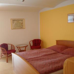 Ένα ή περισσότερα κρεβάτια σε δωμάτιο στο Apartmán na Pálavě +52 φωτογραφίες