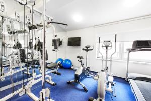 Fitness centrum a/nebo fitness zařízení v ubytování Hotel & Apartments U Černého orla