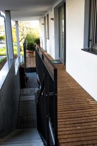 Ein Balkon oder eine Terrasse in der Unterkunft Hewen Apartments
