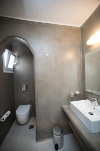 Koupelna v ubytování Hotel Spanelis