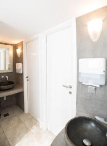 Koupelna v ubytování Hotel Spanelis