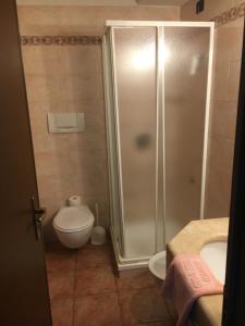 Koupelna v ubytování Albergo Valle d'Oro