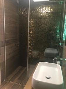 Koupelna v ubytování Hotel Victoria