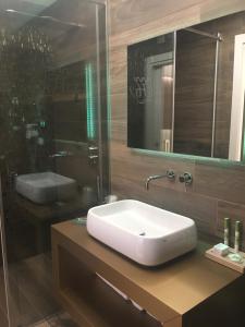 Koupelna v ubytování Hotel Victoria