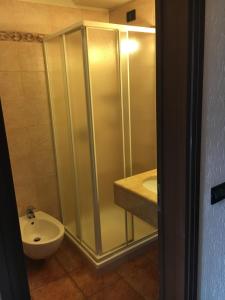 Koupelna v ubytování Albergo Valle d'Oro