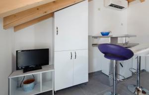 TV a/nebo společenská místnost v ubytování Nera luxery Apartments