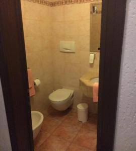 Koupelna v ubytování Albergo Valle d'Oro