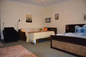 מיטה או מיטות בחדר ב-Rohrbacher Hof