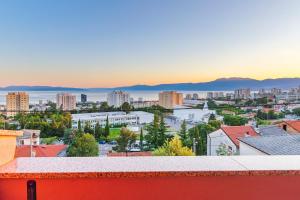 a view of a city from a building at Apartment Lena in Rijeka