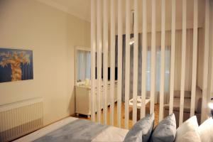 Posteľ alebo postele v izbe v ubytovaní Evangelia Rooms & Αpartments - B