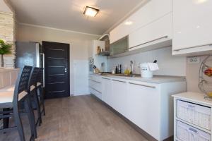 Kuchyň nebo kuchyňský kout v ubytování Deluxe Sea View Apartment Mate Balote
