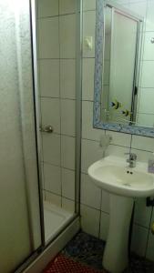 Koupelna v ubytování Hospedaje Los Calafates