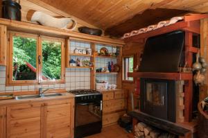 Köök või kööginurk majutusasutuses Romantic cottage