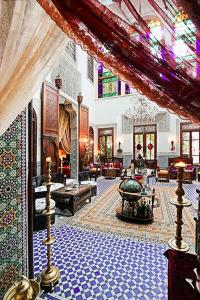 Posezení v ubytování Riad Arabesque & Spa
