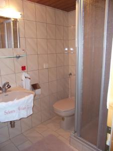 Koupelna v ubytování Landhaus Aigner
