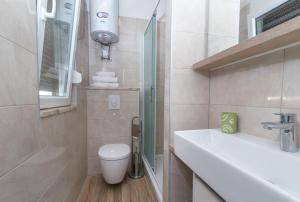 Koupelna v ubytování Villa Marija