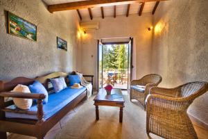 Posezení v ubytování Glyfada Beach Villas