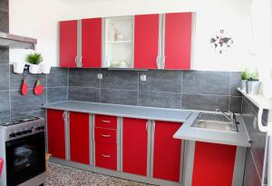 Kuchyňa alebo kuchynka v ubytovaní Martin Apartment + 8 fotografií