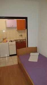 Kuchyň nebo kuchyňský kout v ubytování Apartments Alissa