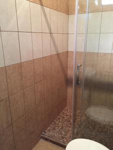 Kúpeľňa v ubytovaní Pálma Apartmanház Siófok