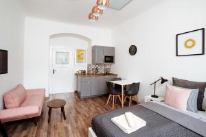 Kuchyňa alebo kuchynka v ubytovaní Apartment Gesse Jirsikova