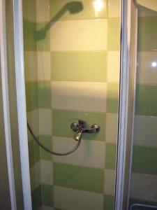 a shower with a hose in a bathroom at Apartment Park Crni Lug in Crni Lug