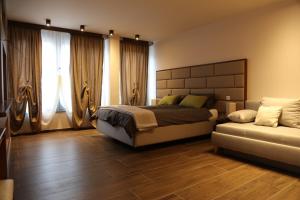 מיטה או מיטות בחדר ב-Sandheiderhof