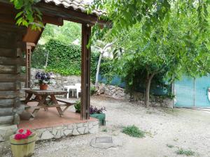 Zahrada ubytování Cabaña de Madera la Encina