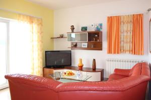 TV a/nebo společenská místnost v ubytování Apartments Lucija