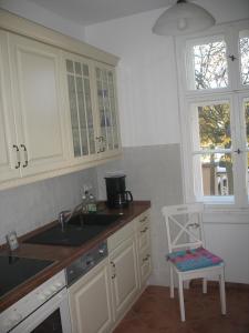 Kuchyň nebo kuchyňský kout v ubytování Ferienwohnung Westend-Grunewald