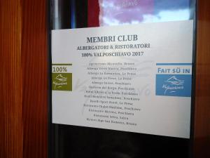 Certifikát, hodnocení, plakát nebo jiný dokument vystavený v ubytování Rifugio Alpe San Romerio