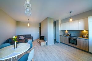 Kuchnia lub aneks kuchenny w obiekcie Apartamenty City View od WroclawApartament-pl