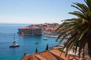 a view of a harbor with boats in the water at Ambassador Suite Dubrovnik in Dubrovnik