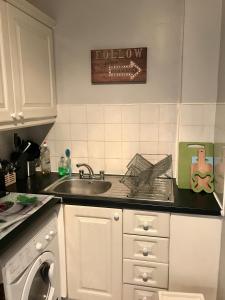 Kuchyň nebo kuchyňský kout v ubytování City Centre Georgian Apartment