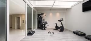 Fitness centrum a/nebo fitness zařízení v ubytování Hotel Rafael